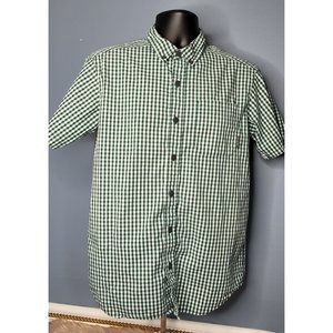 COLUMBIA Men's Plaid Rapid Rivers II Short Sleeve Regular Fit Shirt -SIZE MEDIUM